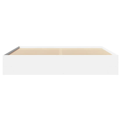 Bed Frame without Mattress White 180x200 cm Super King Engineered Wood