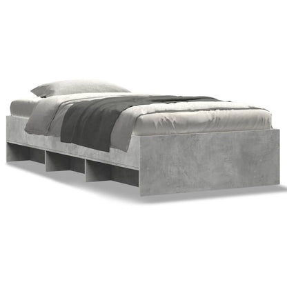 Bed Frame without Mattress Grey Sonoma 90x200 cm Engineered Wood