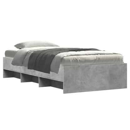 Bed Frame without Mattress Grey Sonoma 90x200 cm Engineered Wood