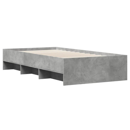 Bed Frame without Mattress Grey Sonoma 90x200 cm Engineered Wood