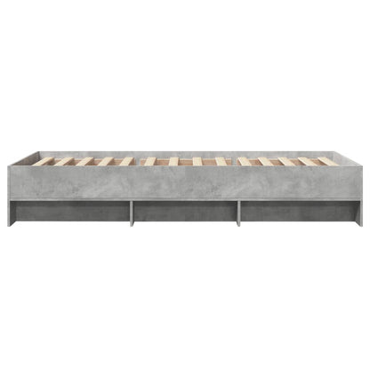 Bed Frame without Mattress Grey Sonoma 90x200 cm Engineered Wood