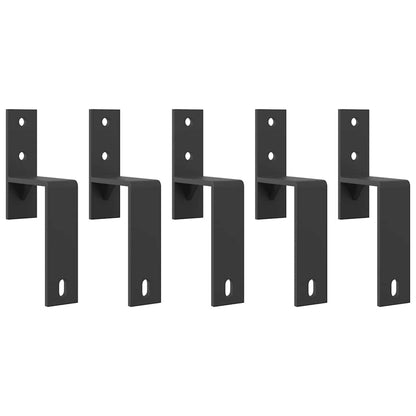 Sliding Door Hardware Kit 152,5 cm Steel Black