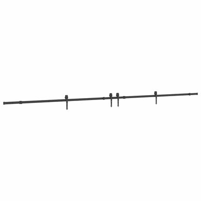 Sliding Door Hardware Kit 427 cm Steel Black