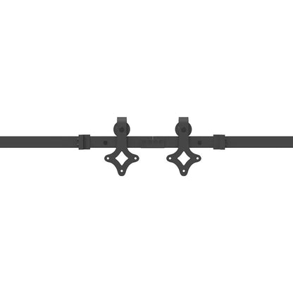 Sliding Door Hardware Kit 427 cm Steel Black