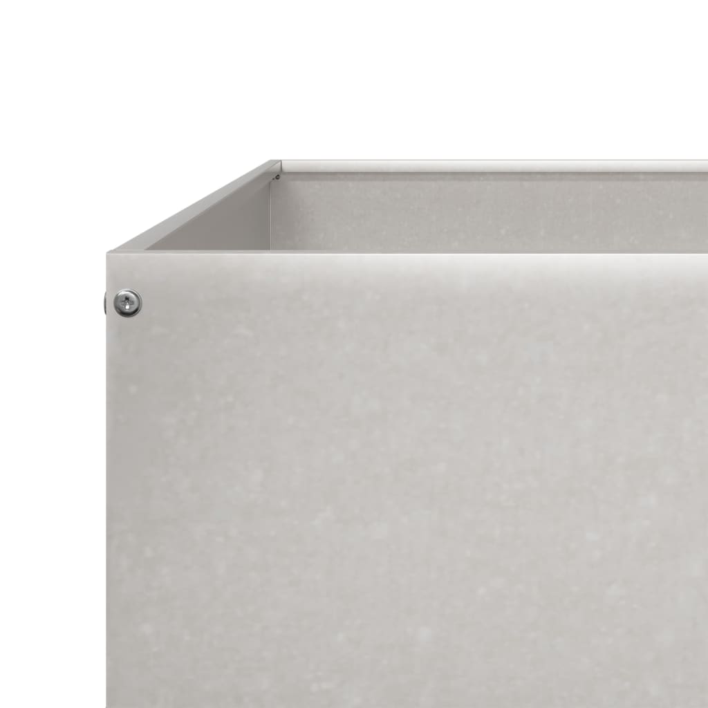 Garden Raised Bed 100x100x33.5 cm Stainless Steel