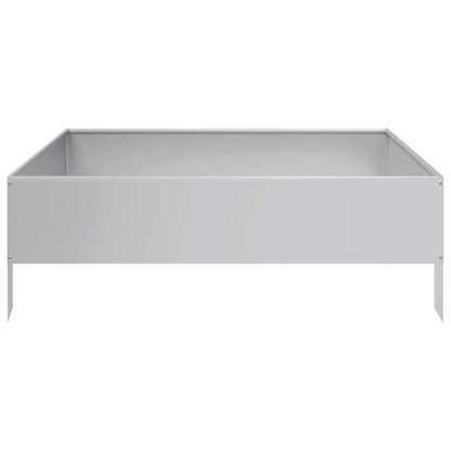 Garden Raised Bed 100x100x33.5 cm Galvanised Steel
