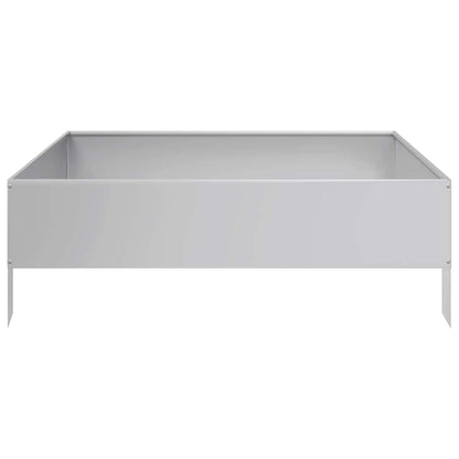 Garden Raised Bed 100x100x33.5 cm Galvanised Steel