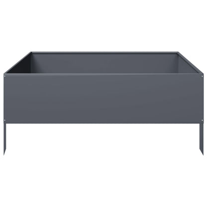 Garden Raised Bed Anthracite 100x100x25 cm Steel