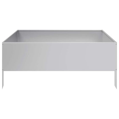Garden Raised Bed 100x100x25 cm Galvanised Steel