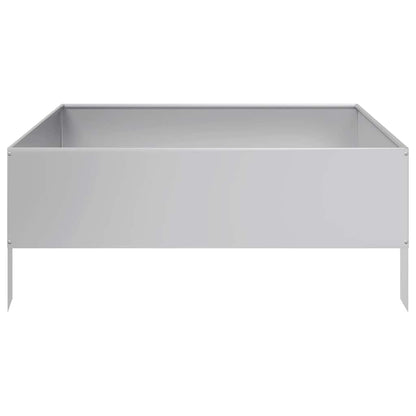 Garden Raised Bed 100x100x25 cm Galvanised Steel