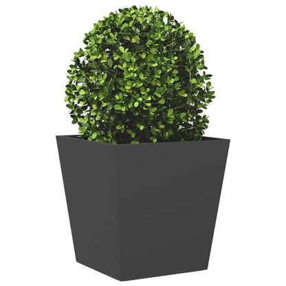 Garden Planter Black 40x40x40 cm Steel