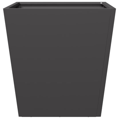 Garden Planter Black 40x40x40 cm Steel