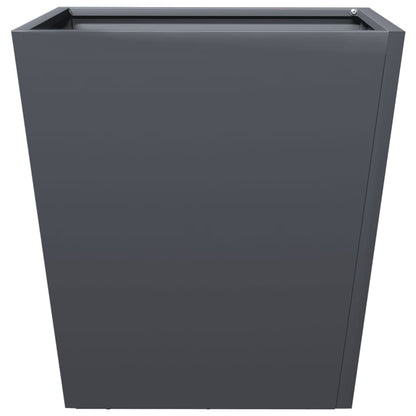 Garden Planters Anthracite 2 pcs 40x40x40 cm Steel