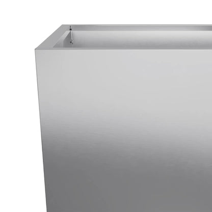 Garden Planters 35x35x75 cm 2 pcs Galvanised Steel
