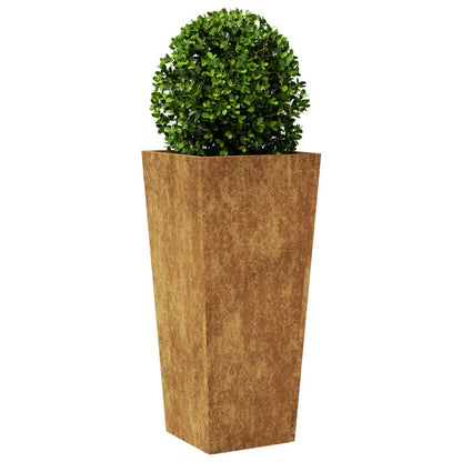 Garden Planter 35x35x75 cm Weathering Steel
