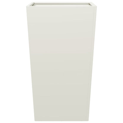Garden Planter White 45x45x75 cm Steel