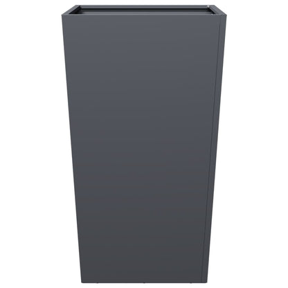 Garden Planters Anthracite 2 pcs 45x45x75 cm Steel