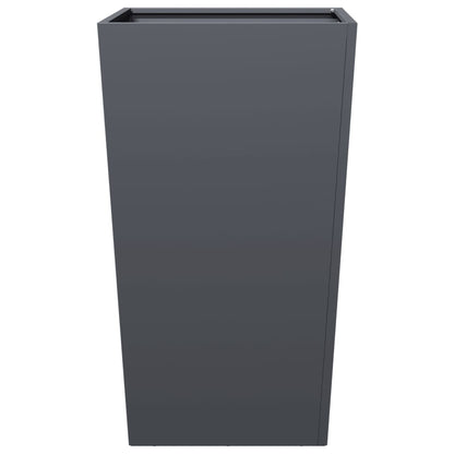 Garden Planters Anthracite 2 pcs 45x45x75 cm Steel