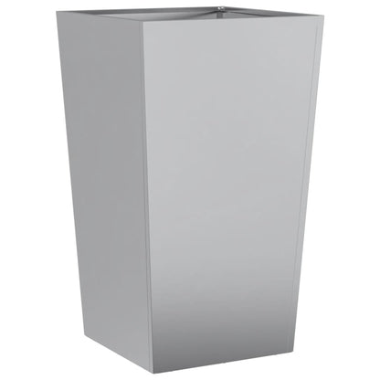 Garden Planters 45x45x75 cm 2 pcs Galvanised Steel