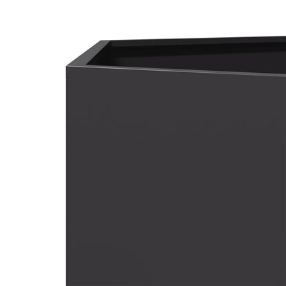 Garden Planter Black Hexagon 46x40x45 cm Steel