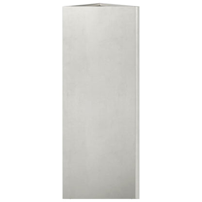 Garden Planter Triangular 30x26x75 cm Stainless Steel