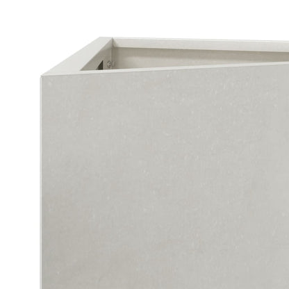 Garden Planter Triangular 30x26x75 cm Stainless Steel