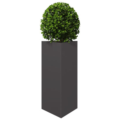 Garden Planter Black Triangular 40x34.5x70 cm Steel