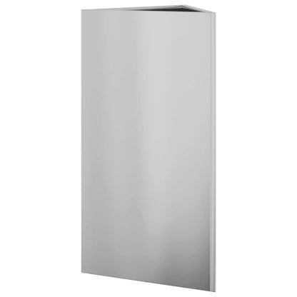 Garden Planter Triangular 40x40x75 cm Galvanized Steel