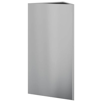 Garden Planters 2 pcs Triangular 40x40x75 cm Galvanized Steel