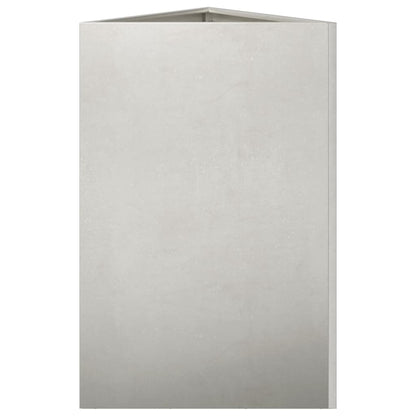 Garden Planter Triangular 50x43x75 cm Stainless Steel