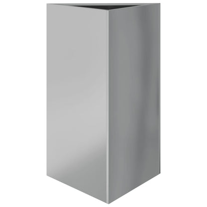Garden Planters 2 pcs Triangular 50x43x75 cm Galvanized Steel