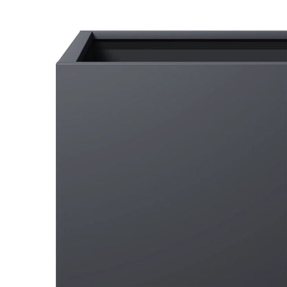 Garden Planters 2 pcs Anthracite 30x30x30 cm Steel