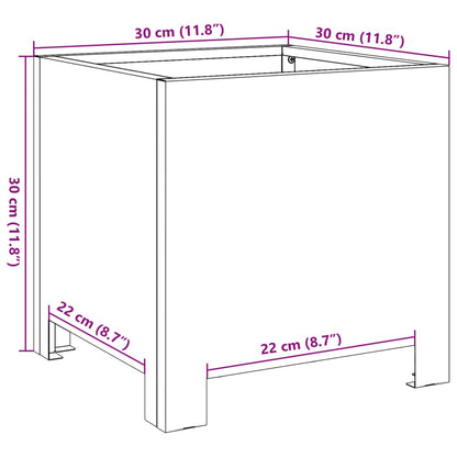 Garden Planter 30x30x30 cm Stainless Steel