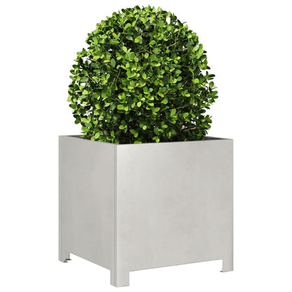 Garden Planters 2 pcs 40x40x40 cm Stainless Steel