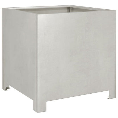 Garden Planters 2 pcs 40x40x40 cm Stainless Steel
