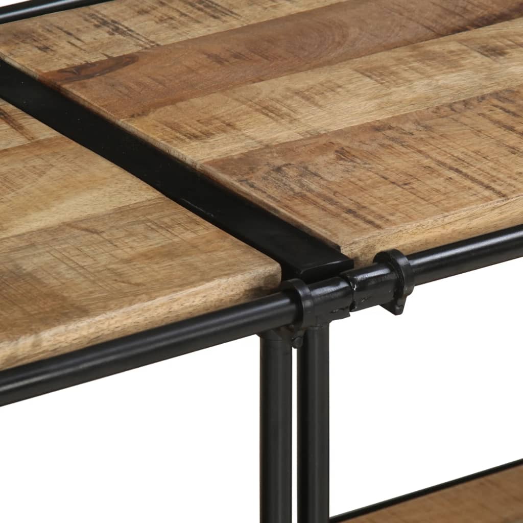 TV Cabinet 160x42x40 cm Solid Wood Rough Mango