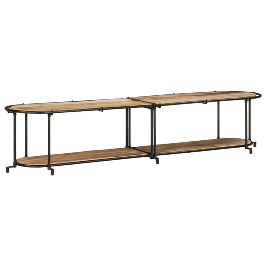 TV Cabinet 200x42x40 cm Solid Wood Rough Mango