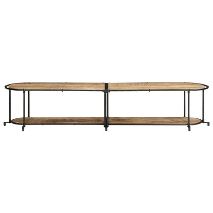 TV Cabinet 200x42x40 cm Solid Wood Rough Mango