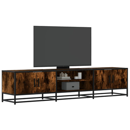 TV Cabinet Smoked Oak 180x35x41 cm Engineered Wood
