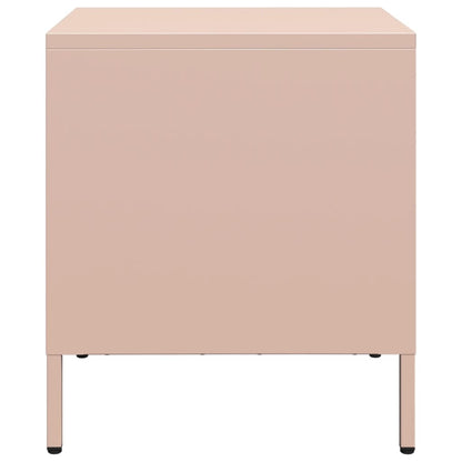 Bedside Cabinet Pink 35x39x43.5 cm Steel