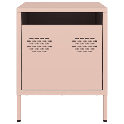 Bedside Cabinets 2 pcs Pink 35x39x43.5 cm Steel