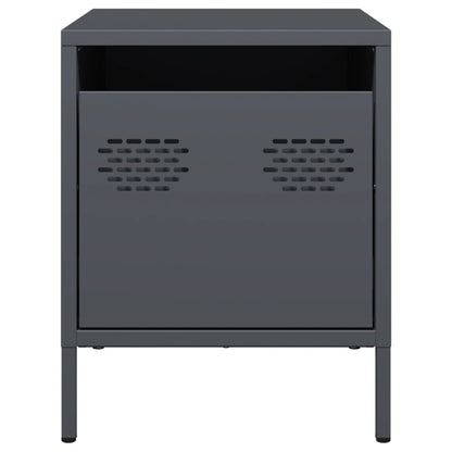 Bedside Cabinets 2 pcs Anthracite 35x39x43.5 cm Steel