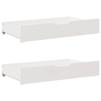 Bed Frame without Mattress White 75x190 cm Small Single Solid Wood Pine