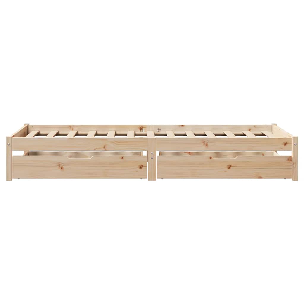 Bed Frame without Mattress 100x200 cm Solid Wood Pine