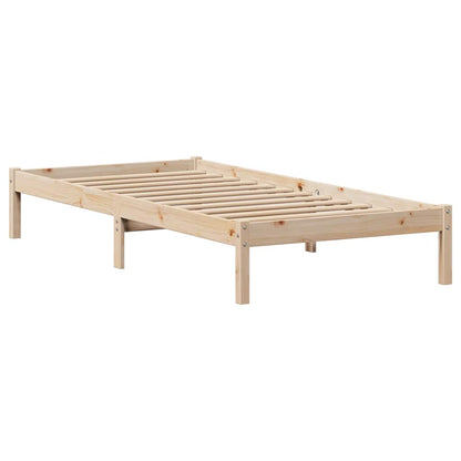 Bed Frame without Mattress 100x200 cm Solid Wood Pine