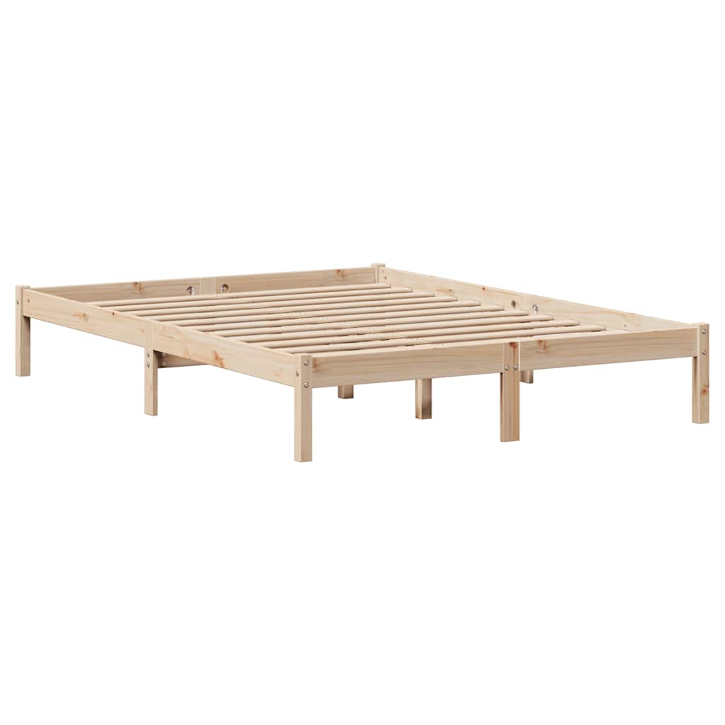 Bed Frame without Mattress 120x200 cm Solid Wood Pine