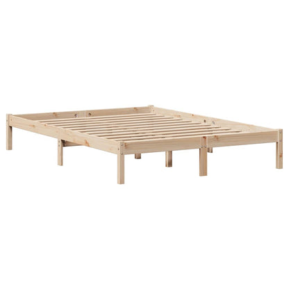 Bed Frame without Mattress 120x200 cm Solid Wood Pine