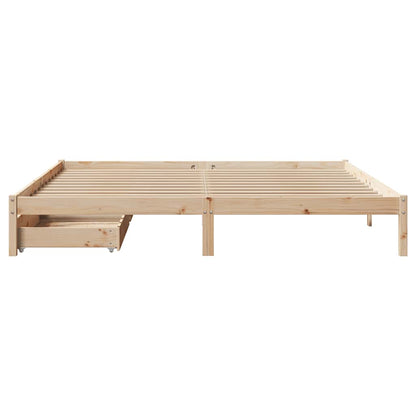 Bed Frame without Mattress 180x200 cm Super King Solid Wood Pine