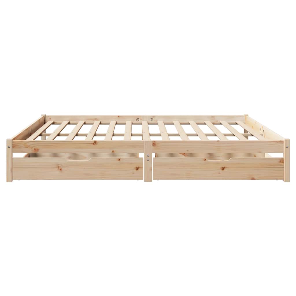 Bed Frame without Mattress 180x200 cm Super King Solid Wood Pine
