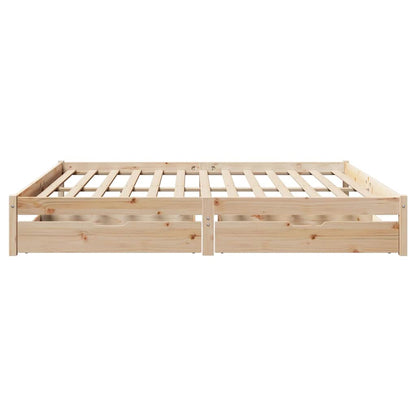 Bed Frame without Mattress 180x200 cm Super King Solid Wood Pine